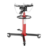 Garvee 1100Lbs Transmission Jack Heavy Duty Hydraulic Jack Adjustable Telescoping 33.5"-67" Lift Range Black - Red