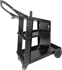 Garvee Heavy Duty 3-Tier Welding Cart – Industrial Metal Trolley for MIG, TIG Welders & Plasma Cutters – 220 lbs Capacity, Safety Chains, Handle, 360° Wheels, Garage or Workshop Use – Regular