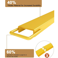 Garvee Pallet Fork Extension, [4.5" Width 60" Length] Heavy Duty Steel Pallet Extensions for Forklift Truck, 4600LBS - Yellow