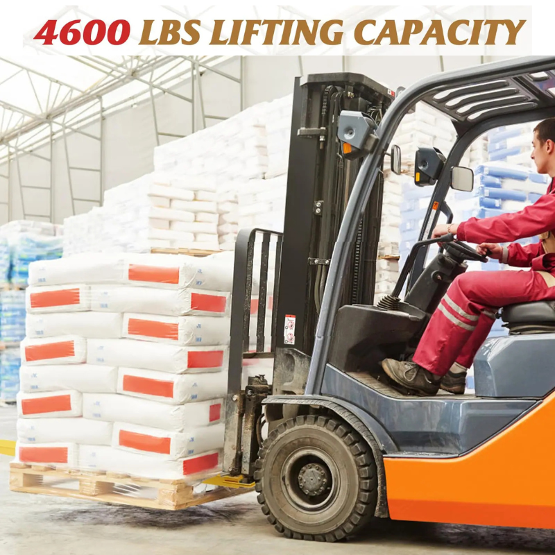 Garvee Forklift Extensions 72 in Length 4.5 in Width Heavy Duty Steel Forklift Attachment Red