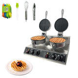 Garvee Commercial Waffle Maker Double Head Stainless Steel 2400W Nonstick for Home Restaurant 7.28 Inch