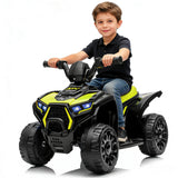 Garvee 6V Battery Powered ATV Car for Kids with Light and Music - Electric 4 Wheeler for Toddler Ages 3-6, 3.5mph, Multi-Color - Yellow