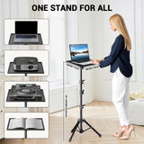 Garvee Projector Stand Adjustable Height 26-63 Inch Heavy Duty Portable Tripod for Office Home Stage Studio Black