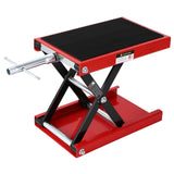 Garvee Motorcycle Lift 1100 LBS Scissor Jack for Street Bikes Touring Motorcycles Steel Wide Deck Black 3.15-13.39 in