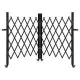 Garvee Extendable Steel Safety Barrier With 360° Wheels And Double Folding Design, Corrosion-Resistant, 5.18m Length, 1.03m Height, Indoor/Outdoor Use