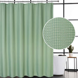 Garvee Sage Green Waffle Weave Polyester Shower Curtain for Bathroom, 72x72 Inch, Sage Green - Sage Green
