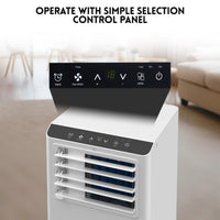 Garvee 8,000 BTU Portable Air Conditioners, Portable AC Unit for Room up to 350 sq.ft, Standing Air Conditioner with Cool, Dehumidifier & Fan Modes Remote Control, 24H Timer, Sleep Mode, Installation Kit