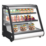 Garvee Commercial Refrigerator Display 130L Countertop Double-Layered Glass LED Lights Auto Defrost