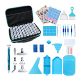Garvee Diamond Art Storage 60 Slots Accessories Funnel Label Multipurpose Blue One Size