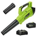 Garvee Electric Leaf Blower with Battery and Charger, Cordless 700CFM 250MPH Lawn Care Tool, 20V Handheld, Lightweight, Black - Black + Pt2290U