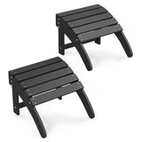 Garvee Ottoman for Adirondack Chair HDPE Footrest Weather-Resistant Outdoor Porch Pool Lawn Backyard 18x18.7x14.1 Inch
