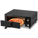 Garvee Commercial Countertop Pizza Oven 1100W Stainless Steel Electric Pizza Maker with Timer for Home Restaurant 12in Pizzas