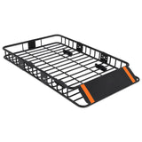 Garvee Roof Rack Cargo Basket, 64"x39"x6" Cargo Carrier with Extension for Truck or RV Camping Storage, 200lbs Capacity, Steel Construction - Rack