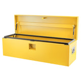 Garvee Truck Bed Tool Box Heavy Duty Steel Toolbox with Hydraulic-Assisted Lid Universal Mount for Pickup Truck Bed RV Trailer Black - Yellow