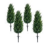 Garvee 4-Piece Artificial Boxwood Topiary Balls 110cm High UV-Resistant Weatherproof PE Material Garden Balcony Terrace Decor Green - 4 Green Pz-1-132