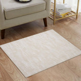 Garvee Entryway Rug 2x3 Small Solid Area Rug Indoor Non Slip Washable Cream - Cream