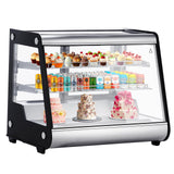 Garvee Commercial Cake Display Refrigerator, 5.3 Cu.Ft./149L Single-Door Merchandiser with Interior LED Lighting, Double-Layered Glass, Countertop/Floor Refrigerator, 110v