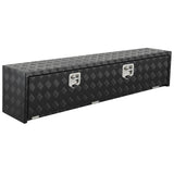 Garvee 60 Inch Underbody Truck Tool Box Aluminum Heavy Duty Waterproof Lockable Black 60x18x18 - Black