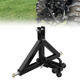 Garvee Tractor 3 Point Hitch Receiver 2 in Receiver & Towing Ball Mount for Implements Hauling 10,000 LB Standard Category 1 - Black