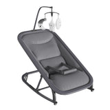Garvee Baby Swing for Infants Aluminum Frame Infant Rocker with Toy Bar Adjustable 3-Position Baby Swing Chair Forward & Back Rocking Lockable Stationary Mode - Grey