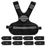Garvee Adjustable Weighted Vest Women with Ironsand Weights for Walking Jogging Strength Training Adjustable Size Black