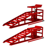 Garvee 2 Pack Hydraulic Car Ramps 6600 LBS 3 T Low Profile Vehicle Service Ramps Lift for Garage Car Repair