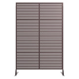 Garvee Decorative Metal Garden Fences Rust-Proof Scroll Design For Yard & Flower Bed Borders 72" Brown - Brown