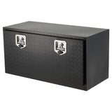 Garvee Underbody Truck Box,36"x18"x17"Pickup Storage Box,Heavy Duty Aluminum Diamond Plate Tool Box with Lock and Keys,Waterproof Trailer Storage Box with T-Handle for Truck,Van,Trailer - Black