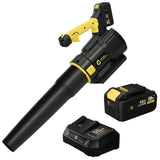 Garvee Electric Leaf Blower Cordless 20V with 4.0Ah Battery for Lawn Patio Yard Garden Outdoor, Lightweight, Brushless Motor, Turbo, Black
