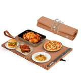Garvee 3rd Gen Upgraded Food Warming Mat, AB Dual Zone Heating, 24x15 Inch, Orange, Portable Electric Warmer for Party Buffet - Orange