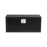 Garvee Boîte de rangement en acier de 24 pouces pour dessous de camion avec serrure pour plateau de pick-up, remorque de camping-car 24x18x18 Noir - Black