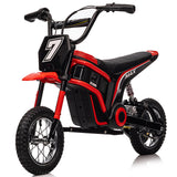 Garvee Heavy Duty Ride On Electric Dirt Bike For Kids, 350W Motor, Rear Suspension, Up To 14.29MPH, Multiple Colors, Ages 3-10