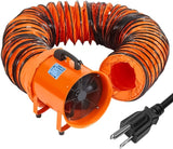 Garvee 12 Inch Utility Blower Exhaust Fan with 16.4 ft Duct, 580W Motor, High Velocity, Low Noise for Workshops and Confined Spaces
