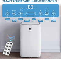 Garvee Portable Air Conditioner with Cooling and Dehumidification Function,14000 BTU Portable AC Suitable for 700 Sq.Ft Air Cooler with a Remote Control Function Easy Movement