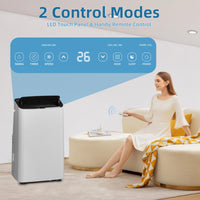 Garvee 14000 BTU Portable Air Conditioner with Remote Control for Room Up to 700 Sq.Ft., Ultra Quiet Free Standing 3-In-1 Cooling AC Unit with Dehumidifier Multi-Speed Fan, Black