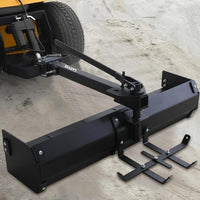 Garvee 42" Tow Behind Box Scraper Lawn Tractor Attachments with Tractor Box Blade Hitch Tow Fit for ATV UTV, Black