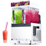 Garvee Commercial Slushy Machine 30L Stainless Steel Frozen Drink Maker for Restaurant Bar 110V
