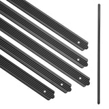 Garvee 25 Pack Aluminum Deck Balusters, Matte Black, 32.25x1x0.1 in, Porch, Staircase, Deck Railing Accessories