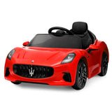 Garvee Ride On Car Licensed Maserati Gran Cabrio, 12V Motorized Kids Vehicle, Remote Control, Spring Suspension, Red, Suitable for Ages 3-8 - Red