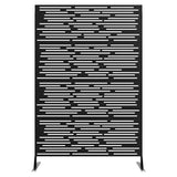 Garvee Decorative Metal Garden Fences Rust-Proof Scroll Design For Yard & Flower Bed Borders 72" Black - Black