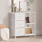 Garvee 3 Drawer File Cabinet Printer Stand With 2 Open Storage Shelves Under Desk Office Organizer White - White