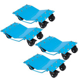 Garvee Car Dolly [Set of 4 with 8000 lbs Capacity], Manganese Steel Heavy Duty Car Mover Wheel Dollies with Antiskid Plate & 360 Degree Rotatable Wheel, 16" x 13", Blue - Blue 4pcs