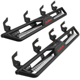 Garvee 6 in Running Boards Rock Sliders Carbon Steel Bolt-On For 2019-2024 Silverado Sierra Trucks Black