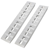 Garvee Aluminum Car Ramps 2-Pack Heavy-Duty 6800 LBS Capacity 60x12 in Silver Non-Foldable Vehicle Loading Ramps - Silver
