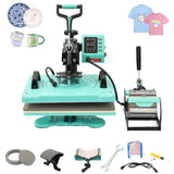 Garvee 6 in 1 Heat Press Machine, 12x15 Inch, Multifunctional Sublimation Combo for T-shirt, Cap, Mug, Plate, Pillow, Bag, Digital Swing Away, Black - Tlfts1215 Multifunctional Heat Press Machine 2938 6 In 1 Double Display Plug 12*15 Inch