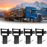 Garvee Trailer Stake Pocket Winch With 4 Cotter Pin Holes For Trailers, Flatbeds & Trucks, 16200 LBS Capacity, Black - 4 Pack