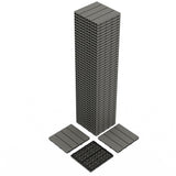 Garvee 48-Pack Plastic Interlocking Deck Tiles, Outdoor Patio Flooring, 12"x12", Grey, Waterproof, Durable, Easy Install