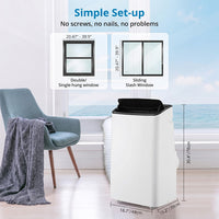 Garvee Portable Air Conditioner 14000 BTU, Cools 750 Sq Ft, 3-in-1 AC with Fan Dehumidifier, Remote, Window Kit, Fast Cooling for Home Office