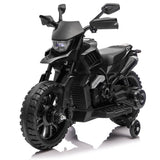 Garvee 6V Kids Motorcycle Battery Powered Ride On Motorcycle With Training Wheels Headlight Music Pink Black - Black