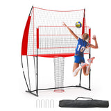 Garvee Portable Volleyball Net Adjustable Height 8x11 Ft Durable Training Equipment Indoor Outdoor Beach Black